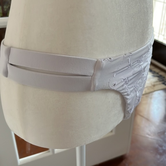 White Eyelet Brazilian Bikini - Picture 6 of 9